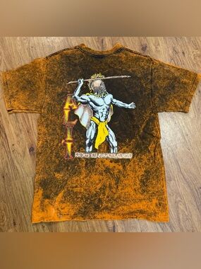 Vintage 90’s AL’II Graphics Hawai’i T Shirt Hawaiian Warrior Ikaika Strength
